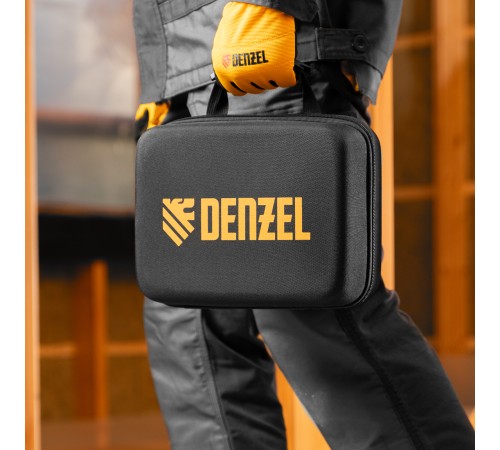 Лазерный уровень мультипризменный DLV-360-3T, 30 м, зеленый луч, Li-Ion 2,4 Aч, штатив  Denzel