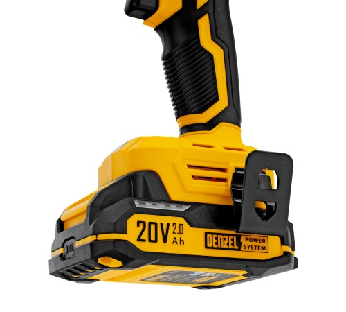 Дрель-шуруповерт аккумуляторная ударная бесщет. CIDH-BL-20, Li-Ion, 20 В// Denzel