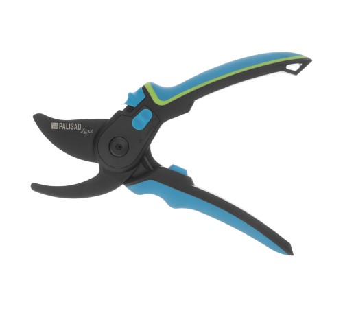 Секатор прямого реза, 225 мм, регулировка захвата, трехкомпонентные рукоятки, Luxe, Palisad