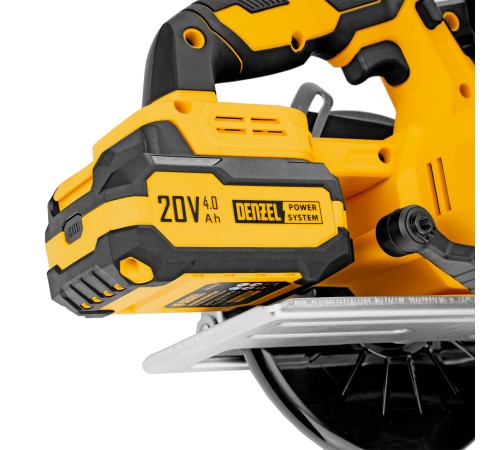 Пила циркулярная аккумуляторная CCSH-20-165, 165 мм, Li-Ion, 20 В// Denzel
