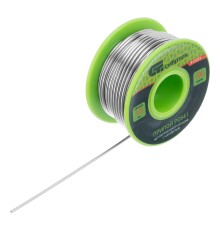 Припой с канифолью, D 1.5 мм, 100 г, POS61, на пластмассовой катушке Сибртех