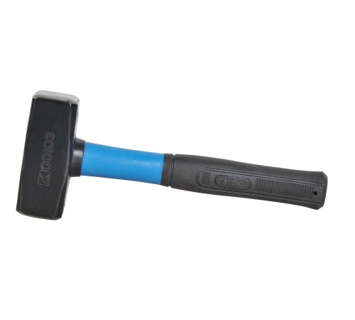 Кувалда 1500 г, кованый боек, фиберглассовый черенок, СОЮЗ