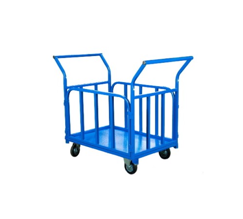 Тележка платформенная TOR ТП-Б (700х1200) с бортами и двумя ручками (колеса 160 мм) Тележка платформенная TOR ТП-Б (700х1200) с бортами и двумя ручками (колеса 160 мм)