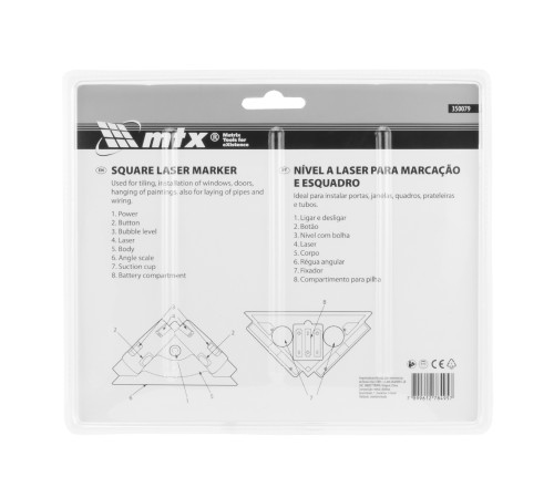 Лазерный уровень, маркер, угольник // MTX