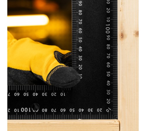 Угольник, 400 х 600 мм, алюминиевый, лазерная гравировка Denzel