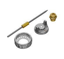 Ремкомплект для краскораспылителя 4 предмета: сопло 2,0 мм, игла, форсунка, зажим сопла Matrix