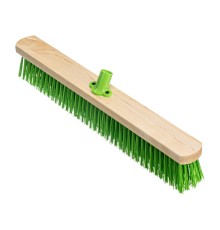 Щетка деревянная для пола, 500 мм, пятирядная, тулейка с резьбой под углом, без черенка Сибртех