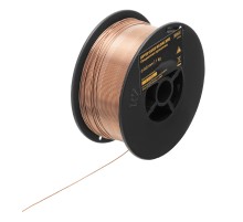 Омедненная проволока ER70S-6, диам. 0,8 мм, 1 кг, диам. катушки D100 Denzel