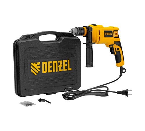Дрель ударная ID-750, 750 Вт, 0-3000 об/мин, 48000 уд/мин Denzel