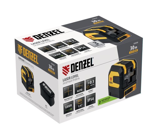 Лазерный уровень LX 03 Green, 30 м, 520 нм, резьба 1/4