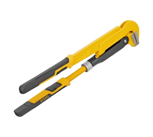 Ключ трубный рычажный №1", 1", цельнокованый, CrV, тип "L" Denzel