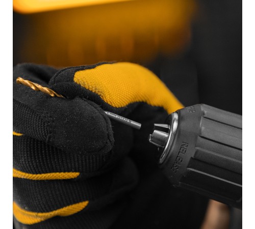 Сверло спиральное по металлу 3 x 60 мм, Р6М5, Golden Tip , 2шт. Denzel