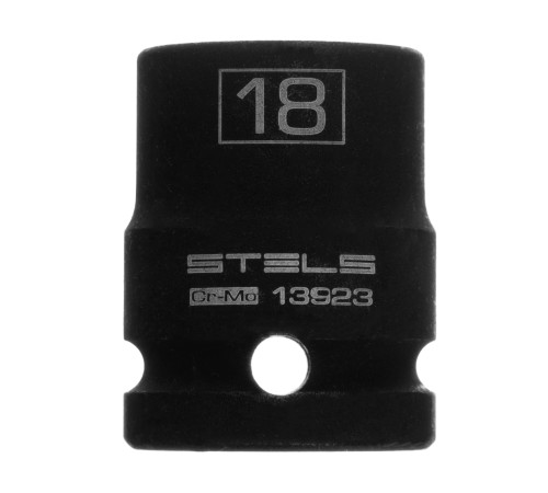 Головка ударная шестигранная, 18 мм, 1/2, CrMo Stels