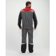 Костюм Строй-1 CH МВО (тк.Смесовая,280) брюки, т.серый/красный/черный