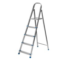 Стремянка, 5 ступеней, стальная, оцинкованная Сибртех
