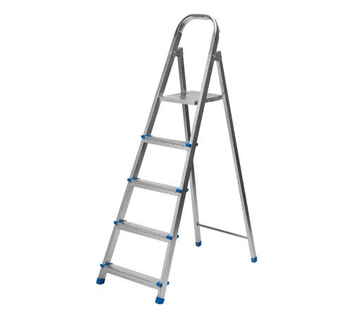 Стремянка, 5 ступеней, стальная, оцинкованная Сибртех