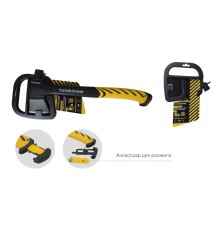 Топор с зажигалкой 650г, фибергл. рукоятка с TPE, PTFE покрытие, Hanskonner