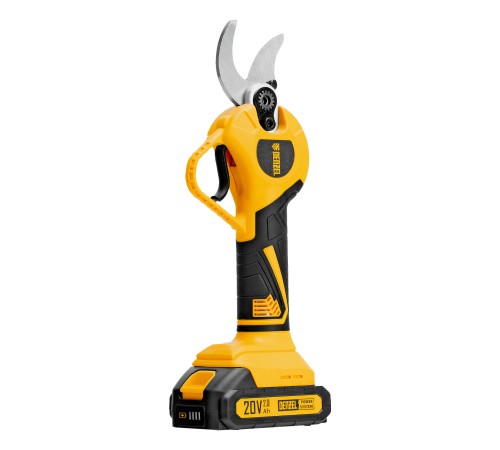 Секатор аккумуляторный, бесщет., CP-30BL, Li-Ion, 20 В, лезвия SK5 // Denzel