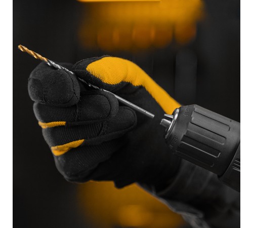 Сверло спиральное по металлу 3,5 х 112 мм, Р6М5, Golden Tip, удлиненное, 2шт. Denzel