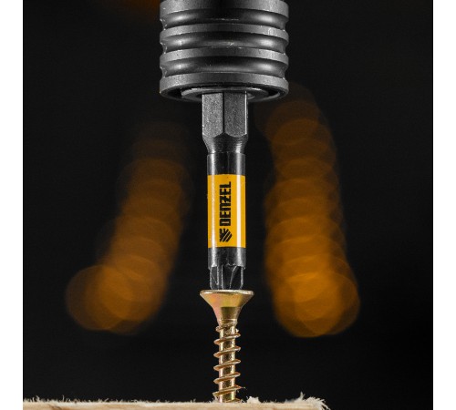 Набор бит комбинированный 3 шт., PZ1, PZ2, PZ3, 50 мм, сталь S2 Denzel