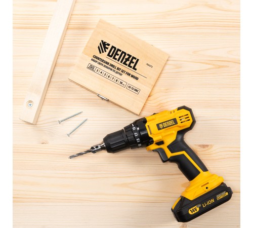 Набор сверл зенкеров по дереву, 3-10 мм, 7 шт // Denzel