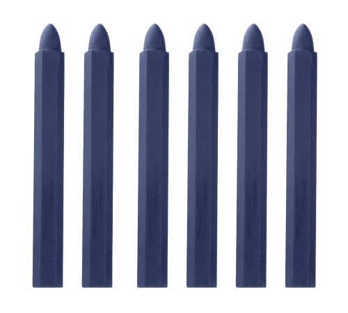 Мелки разметочные восковые синие, 120 мм, коробка 6 шт Matrix