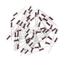 Заклепки 4.0 х 10 мм RAL 3005, красное вино, 50 шт Matrix