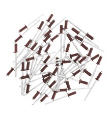 Заклепки 4.0 х 10 мм RAL 3005, красное вино, 50 шт Matrix