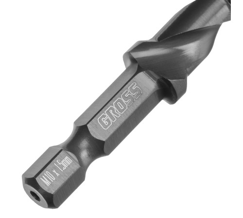 Сверло-метчик М10 х 1,5 мм, Co5%// Gross