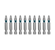 Бита PH2х50мм, сталь S2, шестигр., 10 шт. Gross