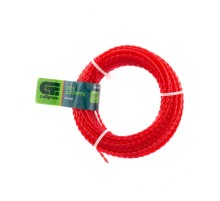 Леска для триммера овальная витая, 2.4 мм х 15 м, Сибртех