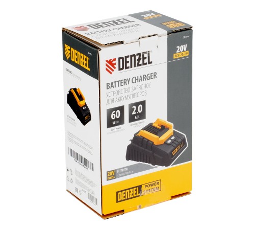 Устройство зарядное для аккумуляторов BCH-20-2.0, Li-Ion, 20 В, 2,0 А// Denzel