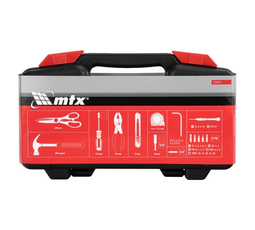 Набор инструментов, пластиковый кейс, 39 предметов MTX