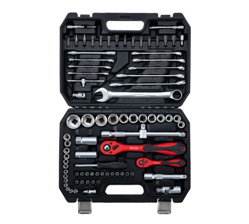 Набор инструментов 82 предмета, CrV, 1/2", 1/4" MTX