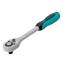 Ключ-трещотка 1/2", CrV, 72 зуба, с быстрым сбросом, матовый хром Stels