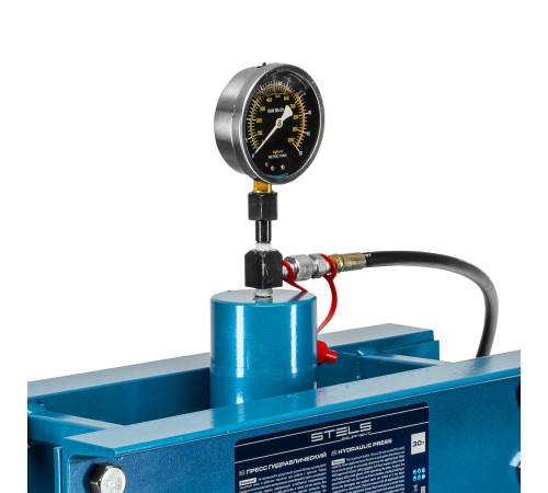 Пресс гидравлический с манометром и педалью, 30 т Stels