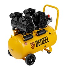 Компрессор безмасл. малошумный DLP -3000/50, 3 кВт, 2х1,5 кВт,50 л, 2850 об/мин,500 л/мин Denzel