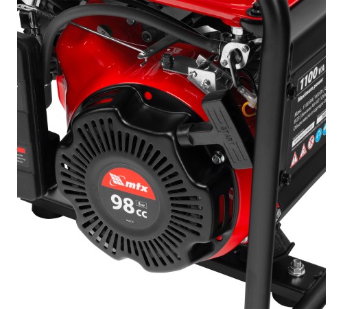 Генератор бензиновый RS-1500, 1,1 кВт, 230В, ручной стартер MTX