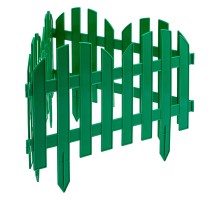 Забор декоративный "Романтика", 28 х 300 см, зеленый, Palisad