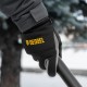 Перчатки универсальные, искусственный мех, работа с сенсорным экраном, размер 10 Denzel