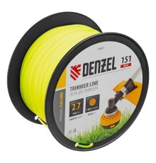 Леска для триммера круглая, 2,7мм х 151м, на DIN катушке FLEX CORD,  Denzel