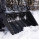 Движок для уборки снега пластиковый, 700х550х1470 мм, стальная рукоятка, Сибртех