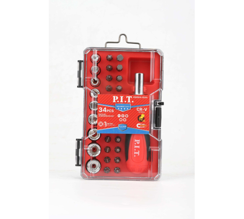 Набор бит и головок с рукояткой P.I.T. ADVANCE HSDR04-0034