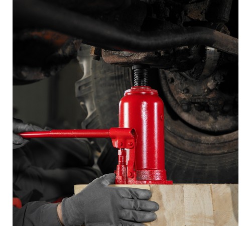 Домкрат гидравлический бутылочный, 20 т, h подъема 250-470 мм Sparta Домкрат гидравлический бутылочный, 20 т, h подъема 250-470 мм Sparta