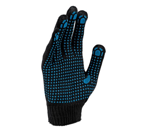 Перчатки трикотажные, х/б, 200 пар,  ПВХ точка, 3 нити, 10 класс Сибртех