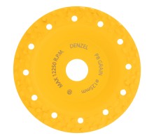 Чашка твердосплавная зачистная,125 мм, Плоская, крупное зерно #8// Denzel