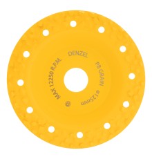 Чашка твердосплавная зачистная,125 мм, Плоская, крупное зерно #8// Denzel