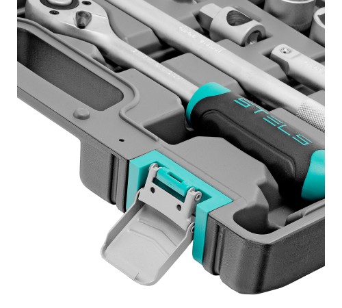 Набор инструментов, 1/2, CrV, пластиковый кейс, 31 предмет Stels