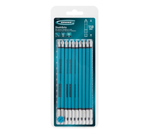 Бита PH2х150мм, сталь S2, кругл., 10 шт. Gross