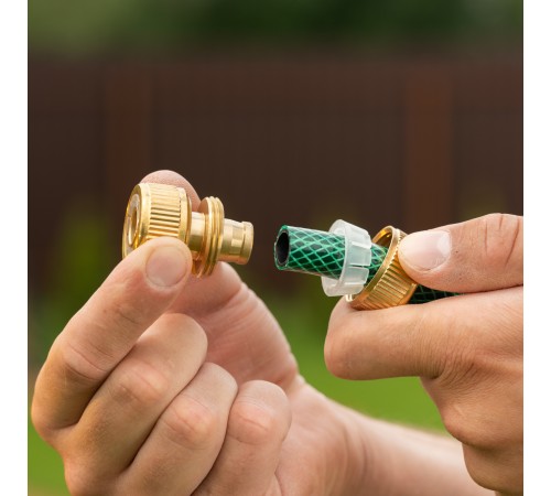 Муфта ремонтная для шланга, 1/2, латунная Palisad